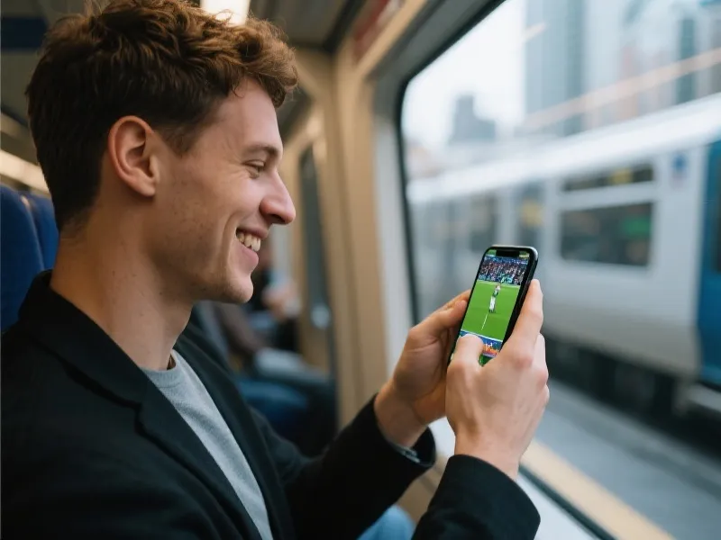 通勤路上使用App观看直播