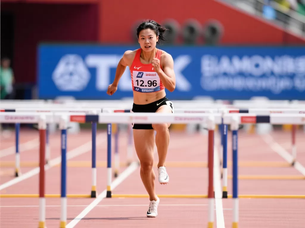 吴艳妮钻石联赛百米栏飙速12秒96，刷新个人赛季最佳！